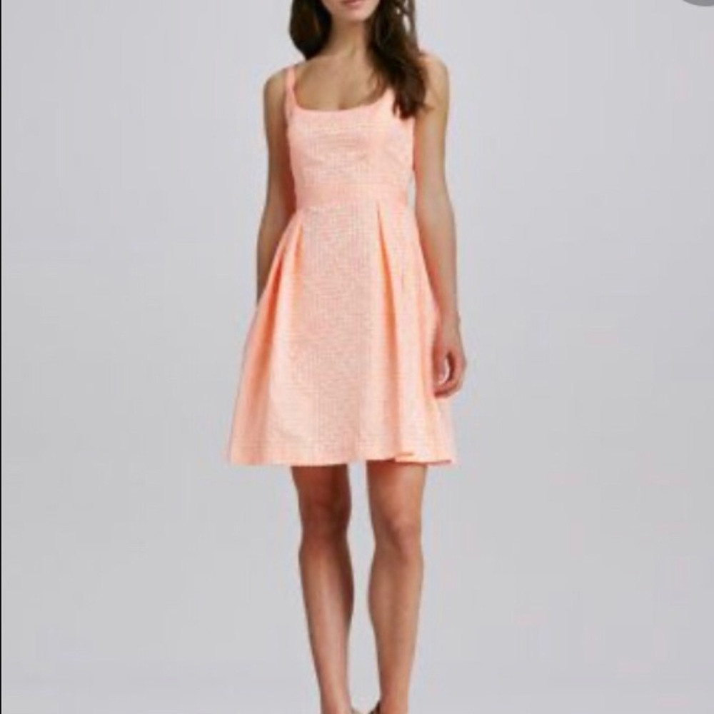 Shoshanna Svetlana Dress NWT neon coral guava 0
